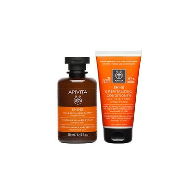 Oferta Especial Apivita Shine - Champú y Acondicionador Naranja y Miel Oferta Especial Apivita Shine - Champú y Acondicionador Naranja y Miel