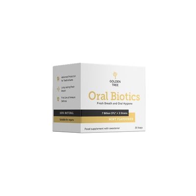 Oral Biotics - Complejo para la higiene bucal 30 sobres de 1g - Golden Tree Oral Biotics - Complejo para la higiene bucal 30 sobres de 1g - Golden Tree