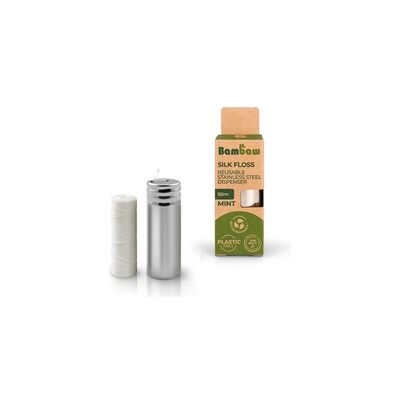 3 x Dispensador hilo dental seda 50 m 1 unidad - Bambaw 3 x Dispensador hilo dental seda 50 m 1 unidad - Bambaw