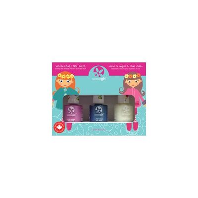 Kit Esmalte de Uñas Mermaid Princess para Niños Caja de 3 unidades de 9 ml Suncoat Girl Kit Esmalte de Uñas Mermaid Princess para Niños Caja de 3 unidades de 9 ml Suncoat Girl