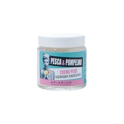 Crema de pies de durazno y pomelo 100 ml de crema - Apiarium Crema de pies de durazno y pomelo 100 ml de crema - Apiarium