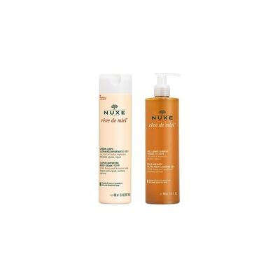Gel limpiador dermatológico + crema corporal 48h duplo 2 unidades de 400ml - Nuxe Gel limpiador dermatológico + crema corporal 48h duplo 2 unidades de 400ml - Nuxe
