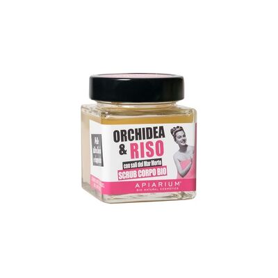 Exfoliante corporal orgánico de arroz y orquídeas 410 g de gel - Apiarium Exfoliante corporal orgánico de arroz y orquídeas 410 g de gel - Apiarium