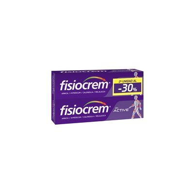 Pack duplo Fisiocrem Gel Active 2ª UD -30% 2 unidades de 250ml - Fisiocrem Pack duplo Fisiocrem Gel Active 2ª UD -30% 2 unidades de 250ml - Fisiocrem