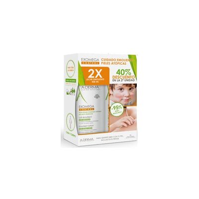 Duplo Leche Exomega Control 2x400ml - A-Derma Duplo Leche Exomega Control 2x400ml - A-Derma