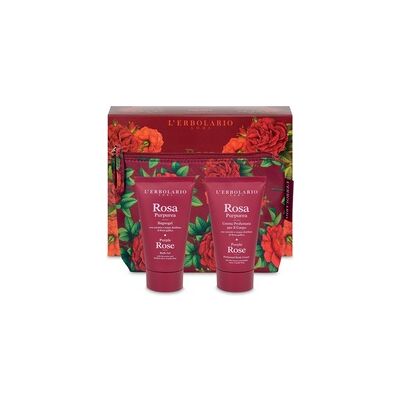Pack rosa purpúrea pochette fabuloso gel de baño+crema perfumada 2 unidades de 75ml - L'Erbolario Pack rosa purpúrea pochette fabuloso gel de baño+crema perfumada 2 unidades de 75ml - L'Erbolario