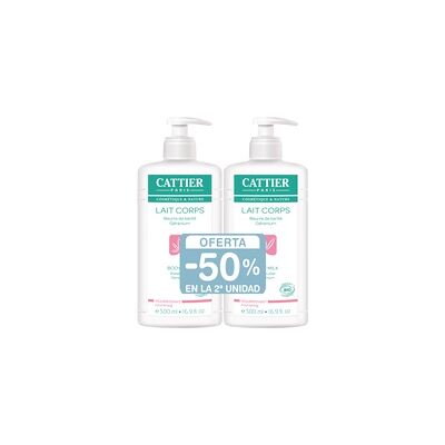 Pack Leche Corporal Nutritiva 2 unidades de 500ml - Cattier Pack Leche Corporal Nutritiva 2 unidades de 500ml - Cattier