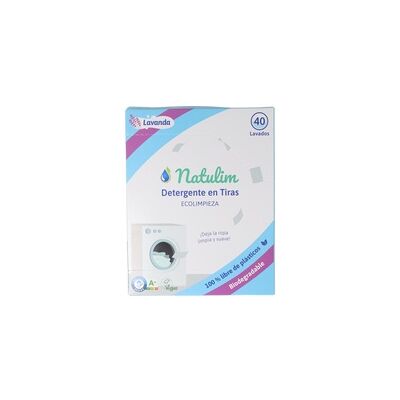 Detergente Eco tiras de lavar lavanda 40 lavados - Natulim Detergente Eco tiras de lavar lavanda 40 lavados - Natulim