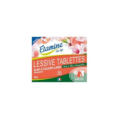Pastillas de detergente para ropa de lino blanco 30 unidades - Etamine du Lys Pastillas de detergente para ropa de lino blanco 30 unidades - Etamine du Lys