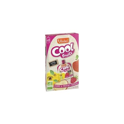 Bolsita Cool Fruits Manzana, frambuesa y Acerola Bio 12 unidades de 90g - Vitabio Bolsita Cool Fruits Manzana, frambuesa y Acerola Bio 12 unidades de 90g - Vitabio
