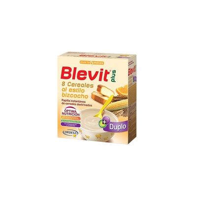 Blevit Plus Duplo 8 Cereales al Estilo Bizcocho 5m+ 600 g - Blevit Blevit Plus Duplo 8 Cereales al Estilo Bizcocho 5m+ 600 g - Blevit