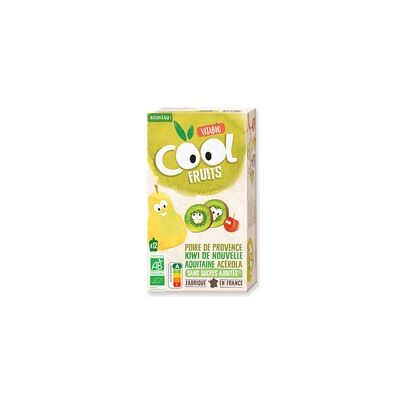 Bolsita Cool Fruits de pera y kiwi Bio 12 unidades de 90g - Vitabio Bolsita Cool Fruits de pera y kiwi Bio 12 unidades de 90g - Vitabio