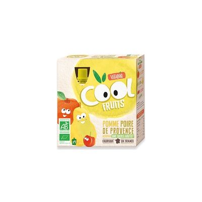 Puré de Fruta Orgánico Manzana-Pera Vitabio - 4x90g Puré de Fruta Orgánico Manzana-Pera Vitabio - 4x90g