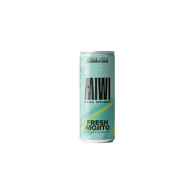 10 x Kombucha sin azúcar fresh mojito 250 ml - MIWI 10 x Kombucha sin azúcar fresh mojito 250 ml - MIWI