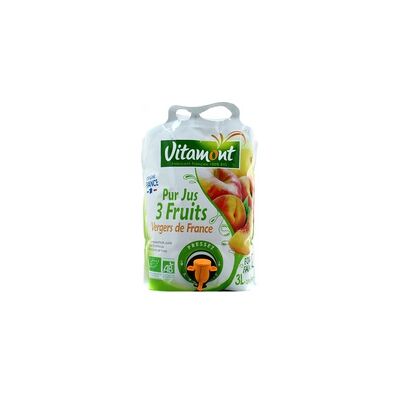 Zumo puro de 3 frutas 3 L - Vitamont Zumo puro de 3 frutas 3 L - Vitamont
