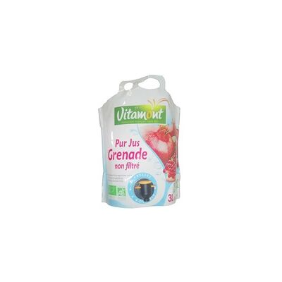Jugo puro de granada 3 L - Vitamont Jugo puro de granada 3 L - Vitamont