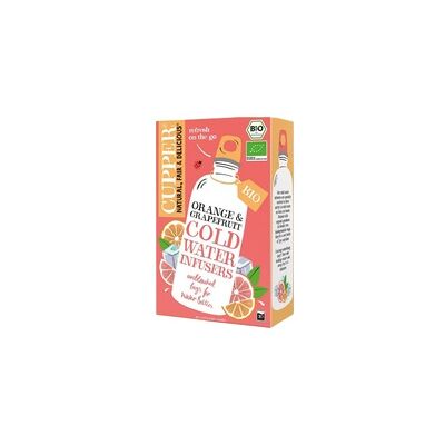 5 x Infusión fría naranja y pomelo Bio 10 bolsitas infusoras - Cupper 5 x Infusión fría naranja y pomelo Bio 10 bolsitas infusoras - Cupper