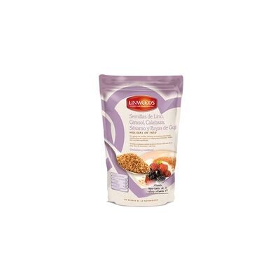 Semillas de Lino, Girasol, Calabaza, Sésamo y Bayas de Goji 425 g - Linwoods Semillas de Lino, Girasol, Calabaza, Sésamo y Bayas de Goji 425 g - Linwoods