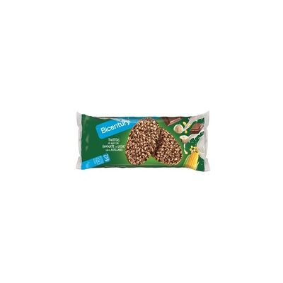 5 x Tortitas de Maíz Chocolate con Leche sabor Avellana 108 g - Bicentury 5 x Tortitas de Maíz Chocolate con Leche sabor Avellana 108 g - Bicentury