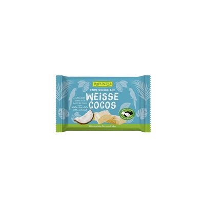5 x Snack chocolate blanco y coco 100 g - Rapunzel 5 x Snack chocolate blanco y coco 100 g - Rapunzel