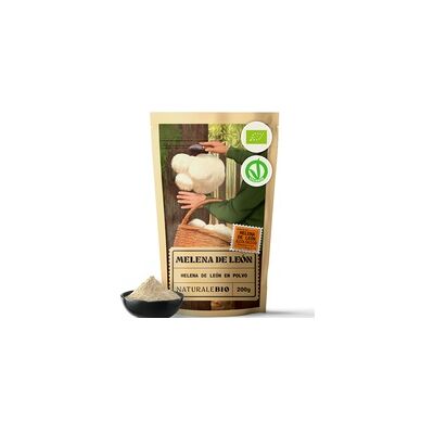 Melena de león en polvo Bio 200 g de polvo - NaturaleBio Melena de león en polvo Bio 200 g de polvo - NaturaleBio