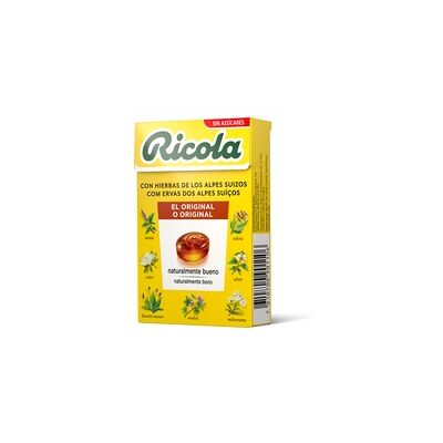Caramelos Ricola Sin Azúcar con Hierbas Suizas - Alivio de Garganta Caramelos Ricola Sin Azúcar con Hierbas Suizas - Alivio de Garganta