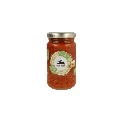 Salsa de tomate con seitán y oliva virgen extra - 200g - ALCE NERO Salsa de tomate con seitán y oliva virgen extra - 200g - ALCE NERO