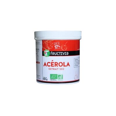 Polvo de acerola 500 g de polvo - Fructivia Polvo de acerola 500 g de polvo - Fructivia