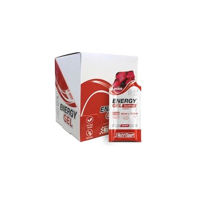 Gel energético con taurina y fresa - Nutrisport - 24 unidades Gel energético con taurina y fresa - Nutrisport - 24 unidades