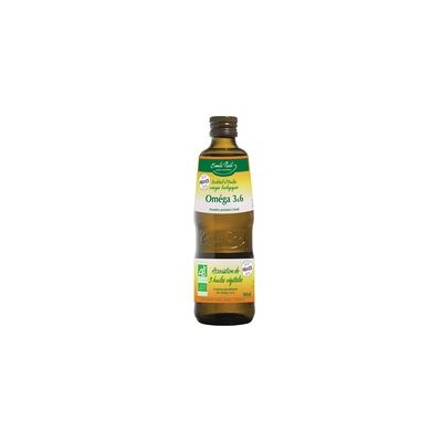 Mezcla aceites bio Omega 3 y 6 primera prensión en frío 500 ml - Emile Noël Mezcla aceites bio Omega 3 y 6 primera prensión en frío 500 ml - Emile Noël