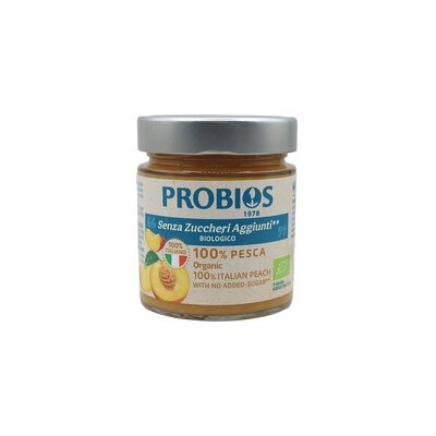 Compota de durazno orgánica Probios - Sin azúcar añadido 215 g Compota de durazno orgánica Probios - Sin azúcar añadido 215 g