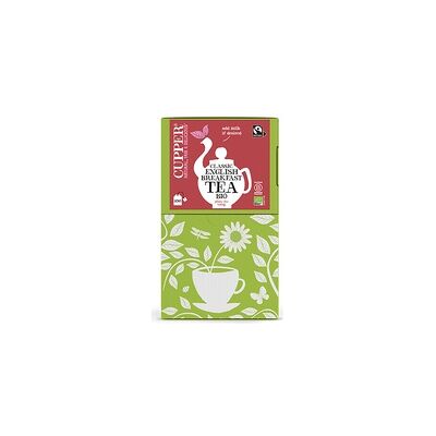Infusión té English breakfast Bio 250 bolsitas infusoras - Cupper Infusión té English breakfast Bio 250 bolsitas infusoras - Cupper