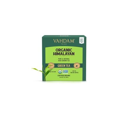 Té verde del himalaya 30 bolsitas infusoras - Vahdam Teas Té verde del himalaya 30 bolsitas infusoras - Vahdam Teas