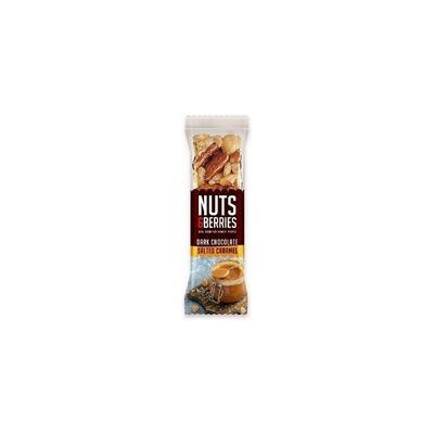 5 x Barrita chocolate con caramelo y un toque de sal Eco 1 barrita de 40g - Nuts&Berries 5 x Barrita chocolate con caramelo y un toque de sal Eco 1 barrita de 40g - Nuts&Berries