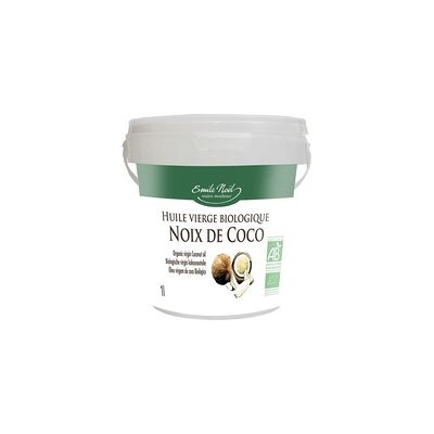 Aceite de coco virgen orgánico 1 L de aceite - Emile Noël Aceite de coco virgen orgánico 1 L de aceite - Emile Noël