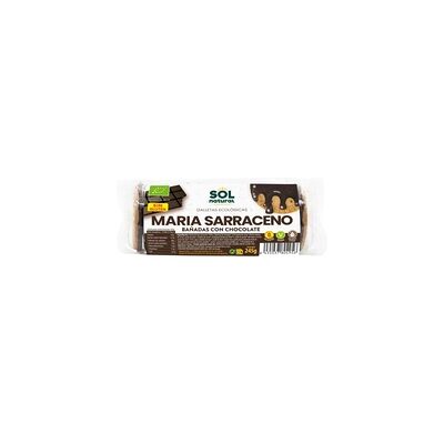 3 x Galletas Marías trigo sarraceno bañadas chocolate Bio 245 g - Sol Natural 3 x Galletas Marías trigo sarraceno bañadas chocolate Bio 245 g - Sol Natural