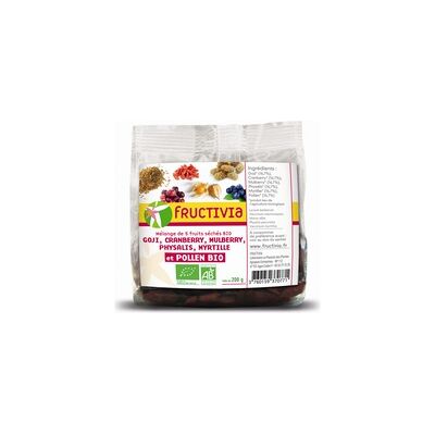 Mezcla de 5 frutas 200 g - Fructivia Mezcla de 5 frutas 200 g - Fructivia