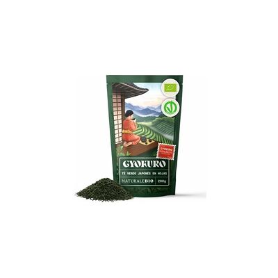 Gyokuro Té verde japonés Bio 200 g de polvo - NaturaleBio Gyokuro Té verde japonés Bio 200 g de polvo - NaturaleBio