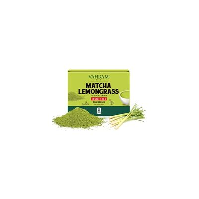Premix latte istantáneo matcha lemongrass 15 bolsitas infusoras - Vahdam Teas Premix latte istantáneo matcha lemongrass 15 bolsitas infusoras - Vahdam Teas