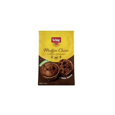 Muffins de chocolate sin gluten - 5 unidades 45g - Schär Muffins de chocolate sin gluten - 5 unidades 45g - Schär