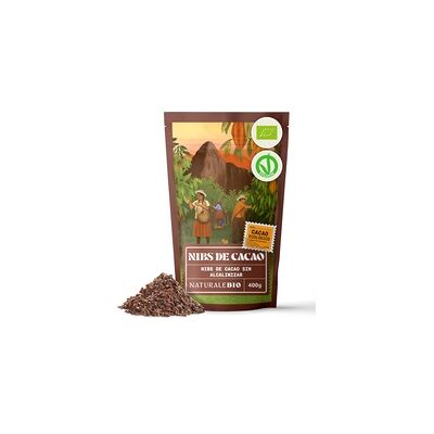 Cacao Nibs sin alcanizar Bio 400 g - NaturaleBio Cacao Nibs sin alcanizar Bio 400 g - NaturaleBio