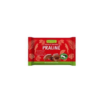 Bocadillo de chocolate con leche y praliné de avellanas - Rapunzel 100 g Bocadillo de chocolate con leche y praliné de avellanas - Rapunzel 100 g