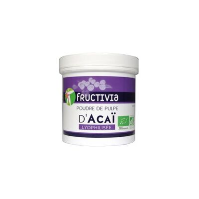Polvo de Açaí Orgánico Liofilizado Fructivia - 100g Polvo de Açaí Orgánico Liofilizado Fructivia - 100g