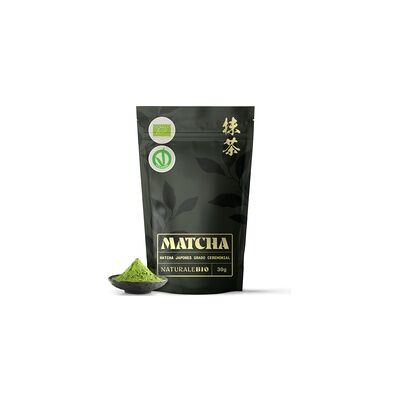 Matcha ceremonial Bio 30 g de polvo - NaturaleBio Matcha ceremonial Bio 30 g de polvo - NaturaleBio