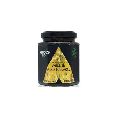 BIO + Auténtica Miel Ecológica con Ajo Negro ecológico 240 g - Aldous Bio BIO + Auténtica Miel Ecológica con Ajo Negro ecológico 240 g - Aldous Bio