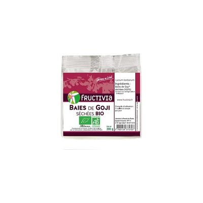 Bayas de Goji Orgánicas Fructivia - 200g - Antioxidantes & Salud Ocular Bayas de Goji Orgánicas Fructivia - 200g - Antioxidantes & Salud Ocular