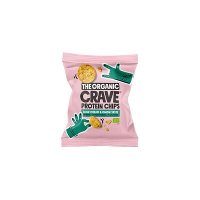 Chips proteicos de lentejas crema agria sabor cebolla - The Organic Crave Chips proteicos de lentejas crema agria sabor cebolla - The Organic Crave