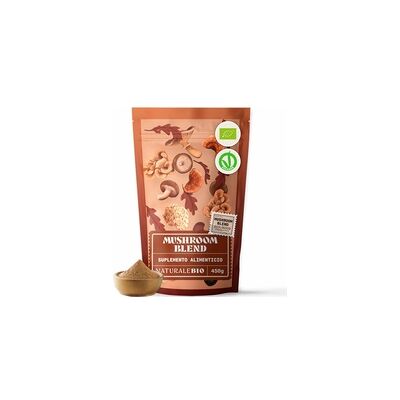 Mushroom Blend 7 hongos Bio 450 g de polvo - NaturaleBio Mushroom Blend 7 hongos Bio 450 g de polvo - NaturaleBio