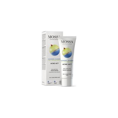 Mossa Crema Hidratante Equilibrante de Arándano y Acné - Cuidado Facial Mossa Crema Hidratante Equilibrante de Arándano y Acné - Cuidado Facial