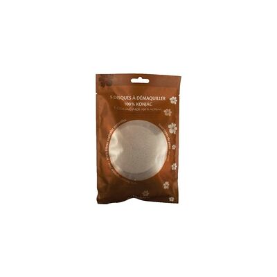 Discos desmaquillantes de konjac Beliflor - 5 unidades Discos desmaquillantes de konjac Beliflor - 5 unidades